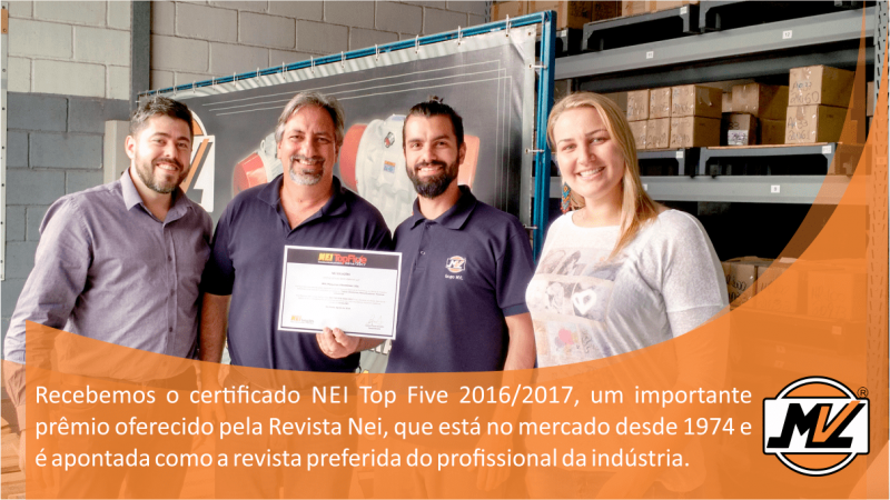 Grupo MVL eleito TOP FIVE pela Revista Nei! Grupo MVL eleito TOP FIVE pela Revista Nei!